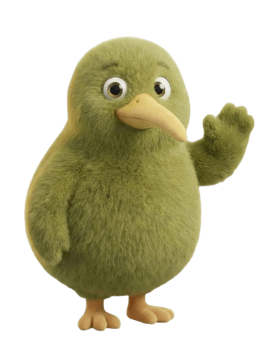 First Home Buyers Club Kiwi mascot waving hello