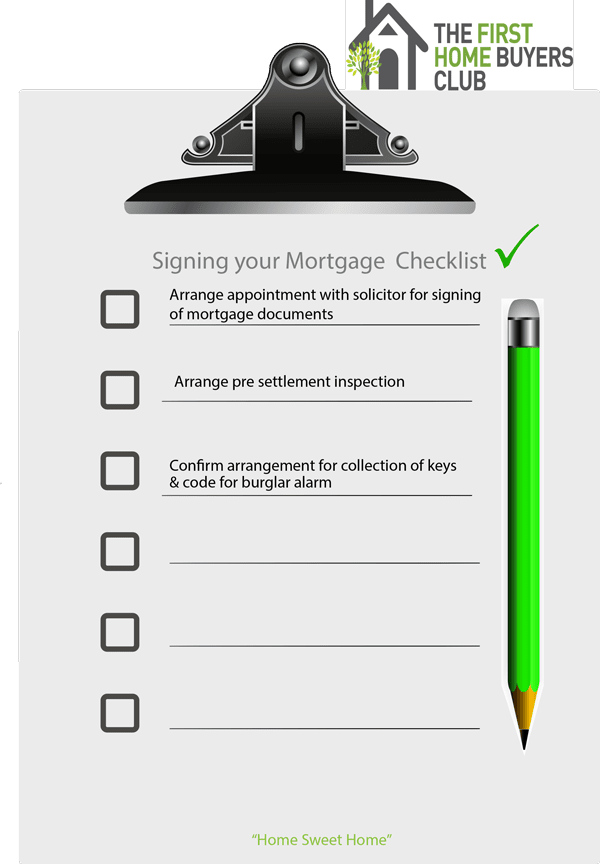 Click here to download your Signing Your Mortgage Checklist